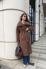 Long Stand Collar Puffer Jacket