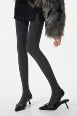 High Waist Knit Moisture Wicking Compression Tights