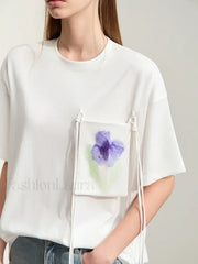 Pocket Print Knit T-Shirt