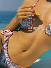 Sexy Tie-Up Halter Bikini Set