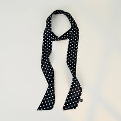 Polka Dot Elegant Long Thin Print Neck Scarf