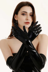 Gold Foil Tight Fit Stage Performance Gloves