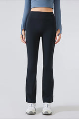 High-Waisted Fleece Lined Flared Yoga Leggings
