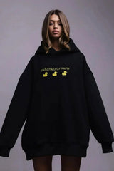 Women’s Casual Loose Fit Duck Print Hoodie