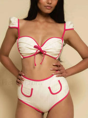 White Sport Style Bikini Set