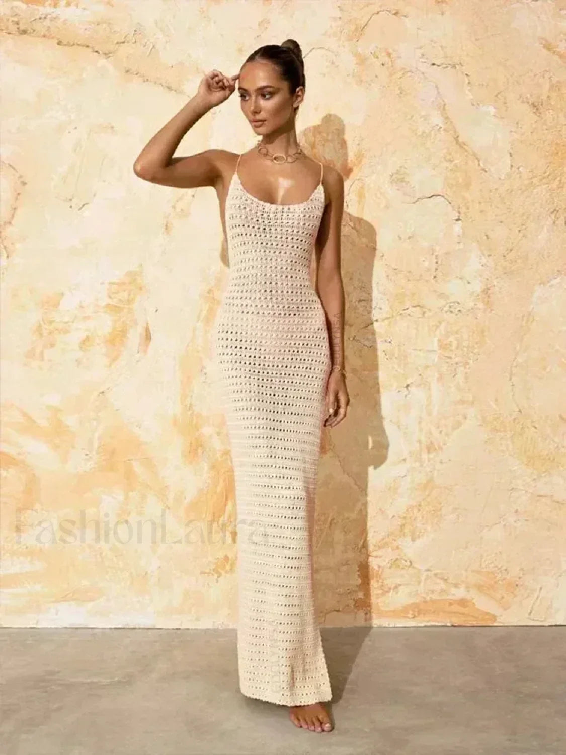 Tassel Spaghetti Strap Maxi Cover Up