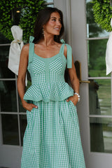 Marty Midi Dress-Green