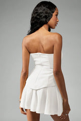 Bustier Peplum Waist Cocktail Dress