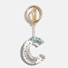Confetti Initial Bag Charm - Multi