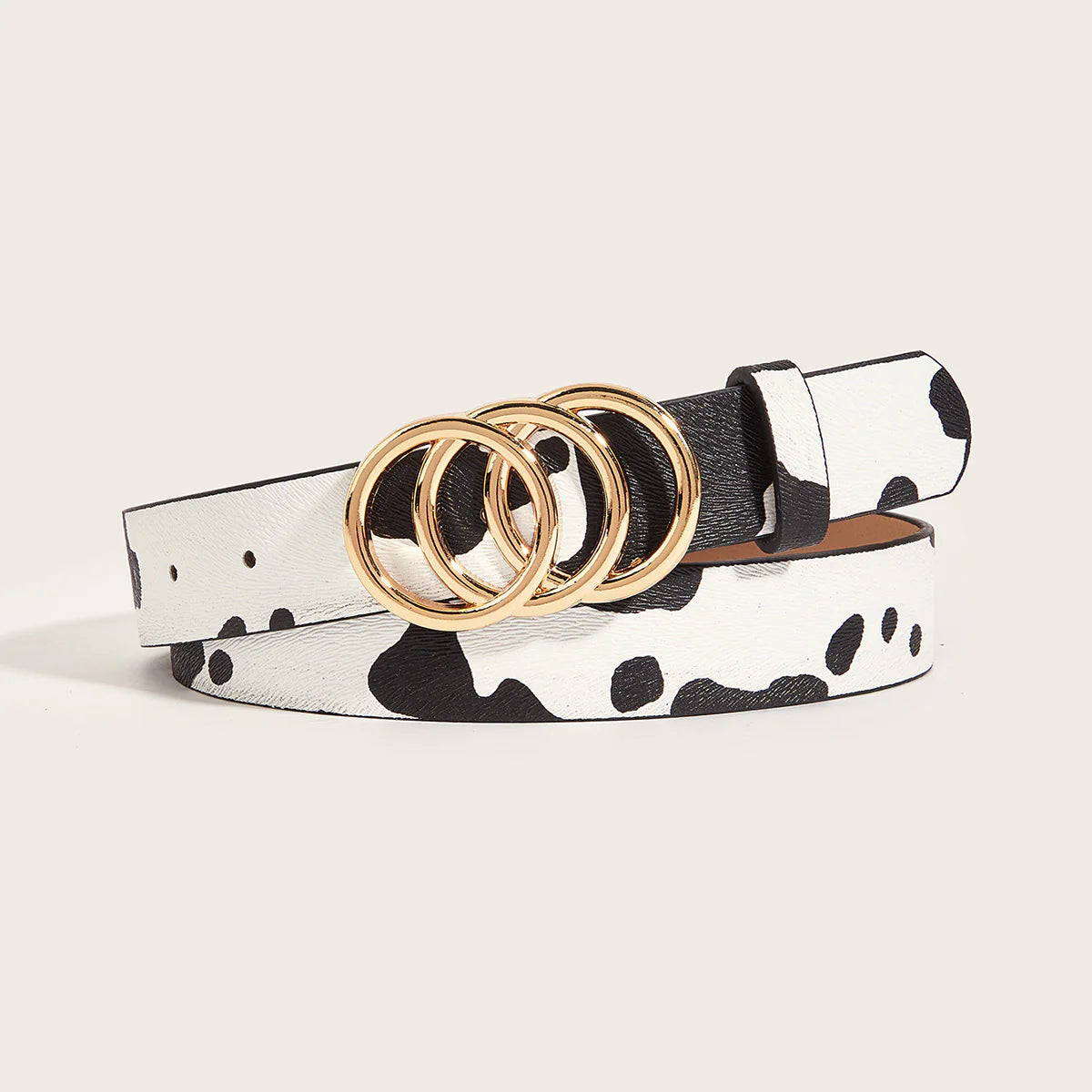 Retro Animal Print Statement Waist Belt
