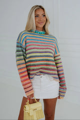 Kendall Rainbow Knit Sweater