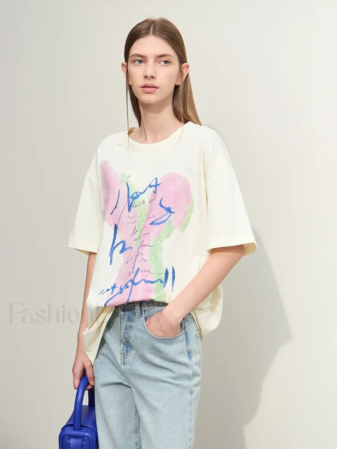 Graphic Drop Sleeve T-Shirt