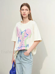 Graphic Drop Sleeve T-Shirt
