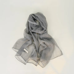 Solid Color Lightweight Linen Feel Long Elegant Scarf