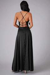 Elegant Spaghetti Strap Ruched Formal Dress