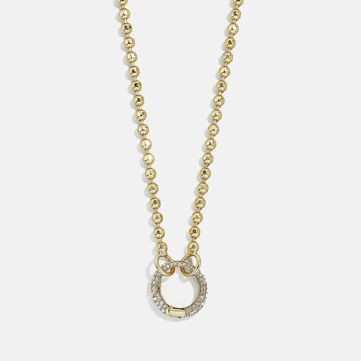 Cluster Charm Necklace Chain - Ball Chain & Charm Ring