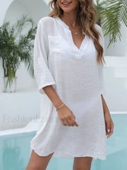 Crochet See-Through Sleeveless Cover Up