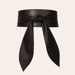 Wide Bow Tie Ribbon Waist Belt