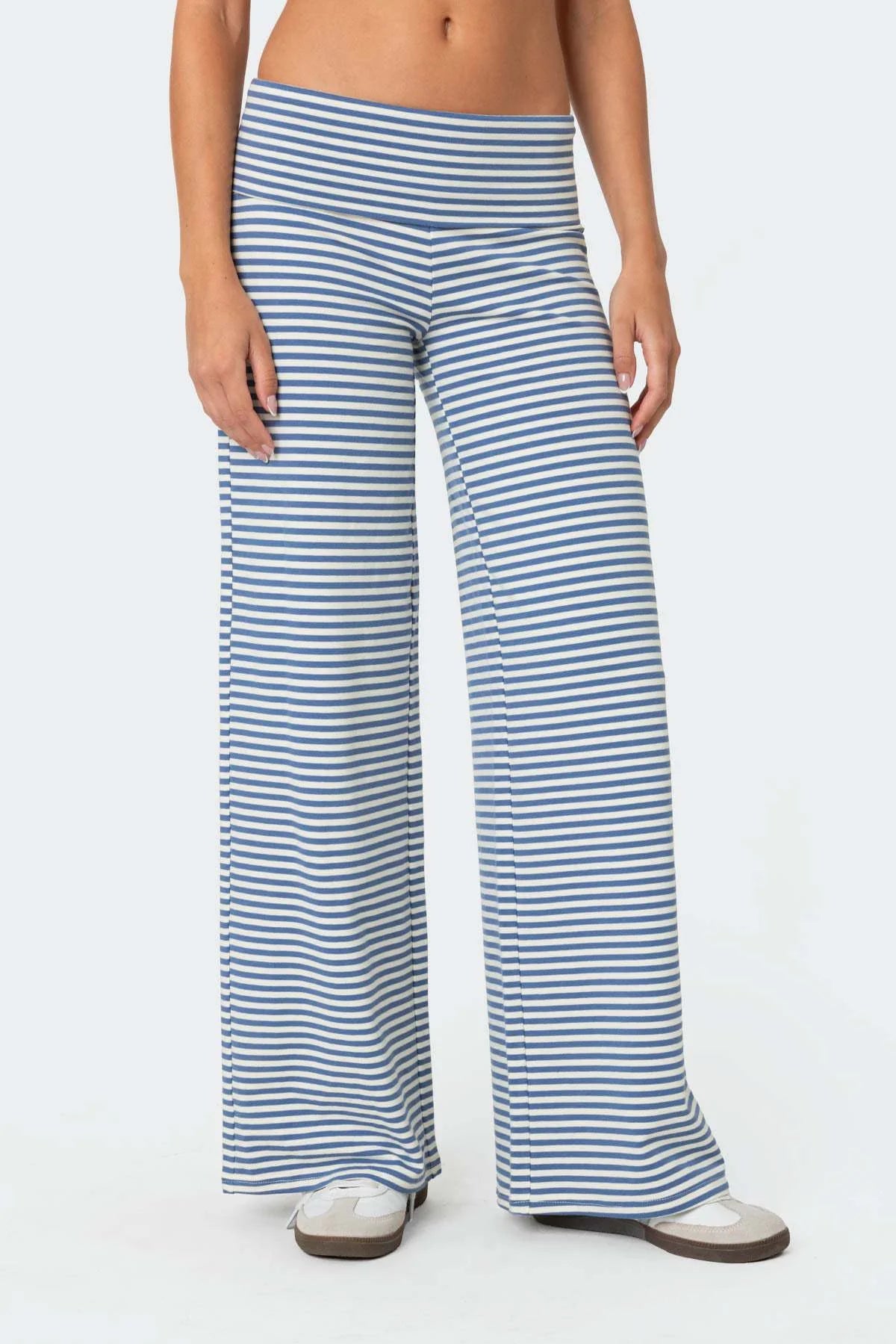 Athletic Fluid Stripe Straight Pants