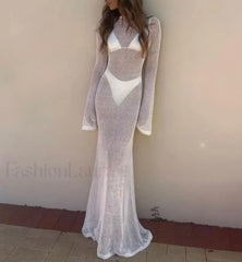 High-Quality Backless Long Cover Up