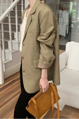 Loose Fit Casual Blazer