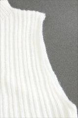 Knit Sweater Tank Top & Split Skirt Sweater Dress