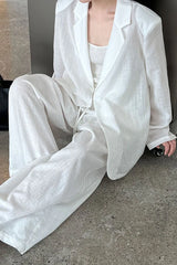 Lightweight Linen-Look Blazer