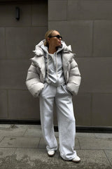Short Hooded Puffer Jacket