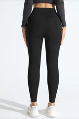 High-Rise Fleece Lined Side Pocket Leggings