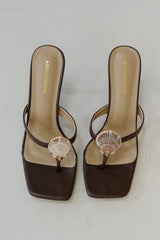 Beach Finds Seashell Heel-Brown