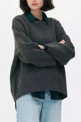 Oversized Long Sleeve Pullover Sweater