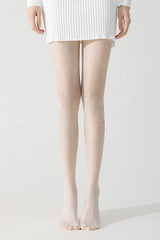 Sheer Polka Dot Snag Resist Non-Slip Tights