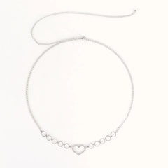 Heart Rhinestone Sparkle Chic Waist Chain