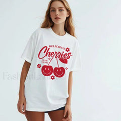 Cherry Delicious Raccoon Meme Graphic T-Shirt
