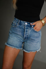 Reagan Frayed Denim Shorts