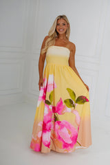 Emmie Maxi Dress-Light Yellow