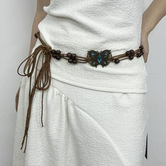 Boho Handmade Braided Butterfly Waist Chain
