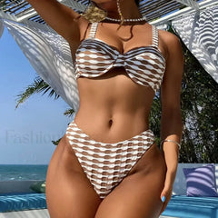 Steel Support Spicy Gather Bikini Set