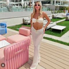 3-Piece Maxi Dress Bikini Set