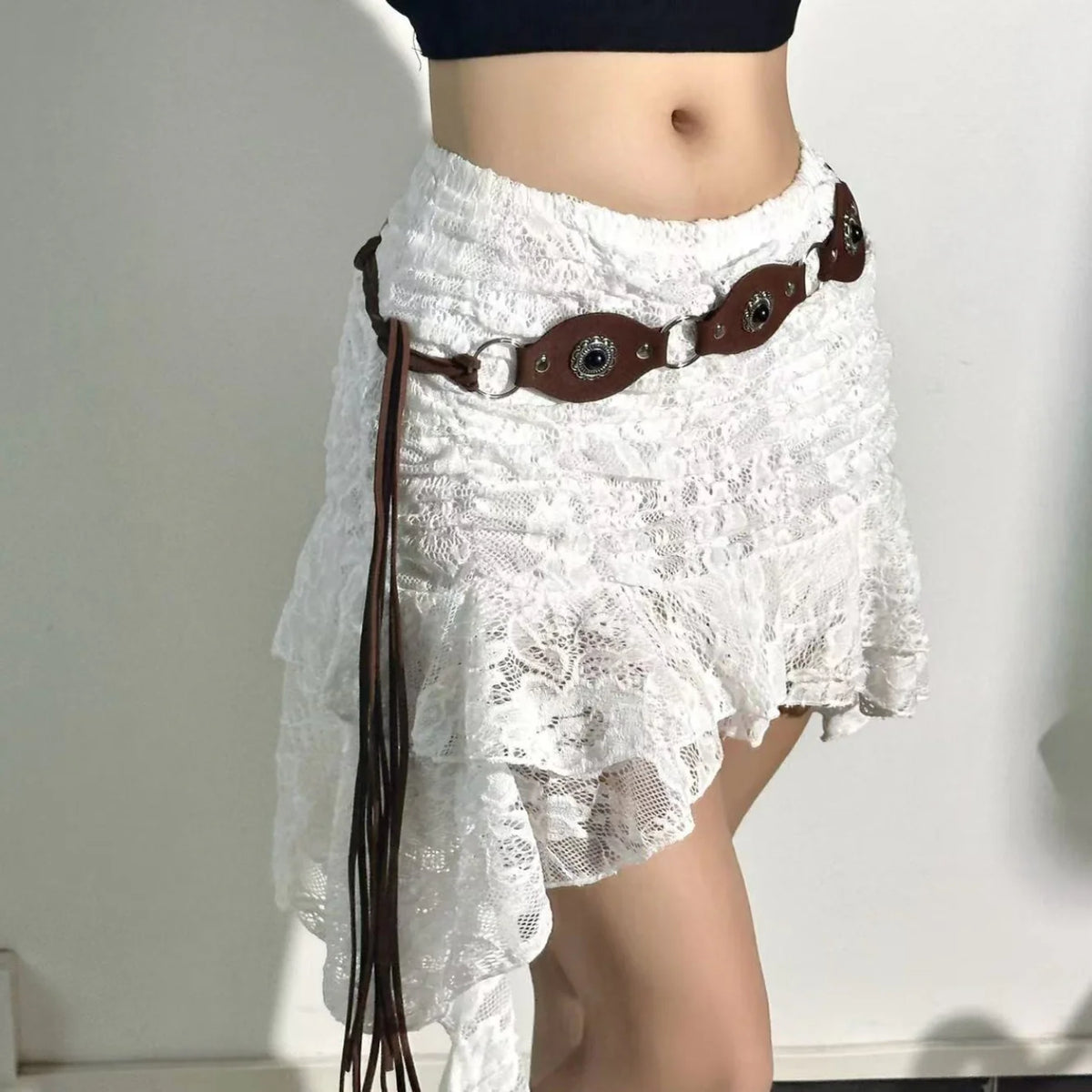 Bohemian Tassel Waist Chain Wide Waist Belt