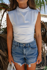 Sarah Cropped Top-Ivory