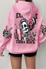 Harajuku Loose Fit Fleece Hoodie