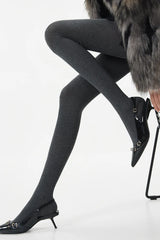 High Waist Knit Moisture Wicking Compression Tights