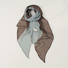 Striped Long Lightweight Sun Protection Scarf