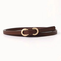 Slim Chic Leather Waist Belt
