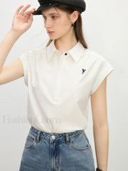 Sleeveless Pony Embroidery Polo T-Shirt