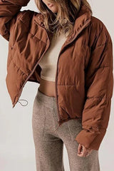 Classic Plain Quilted Puffer Jacket