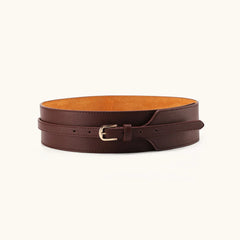 Solid Color Wide Minimal Waist Belt