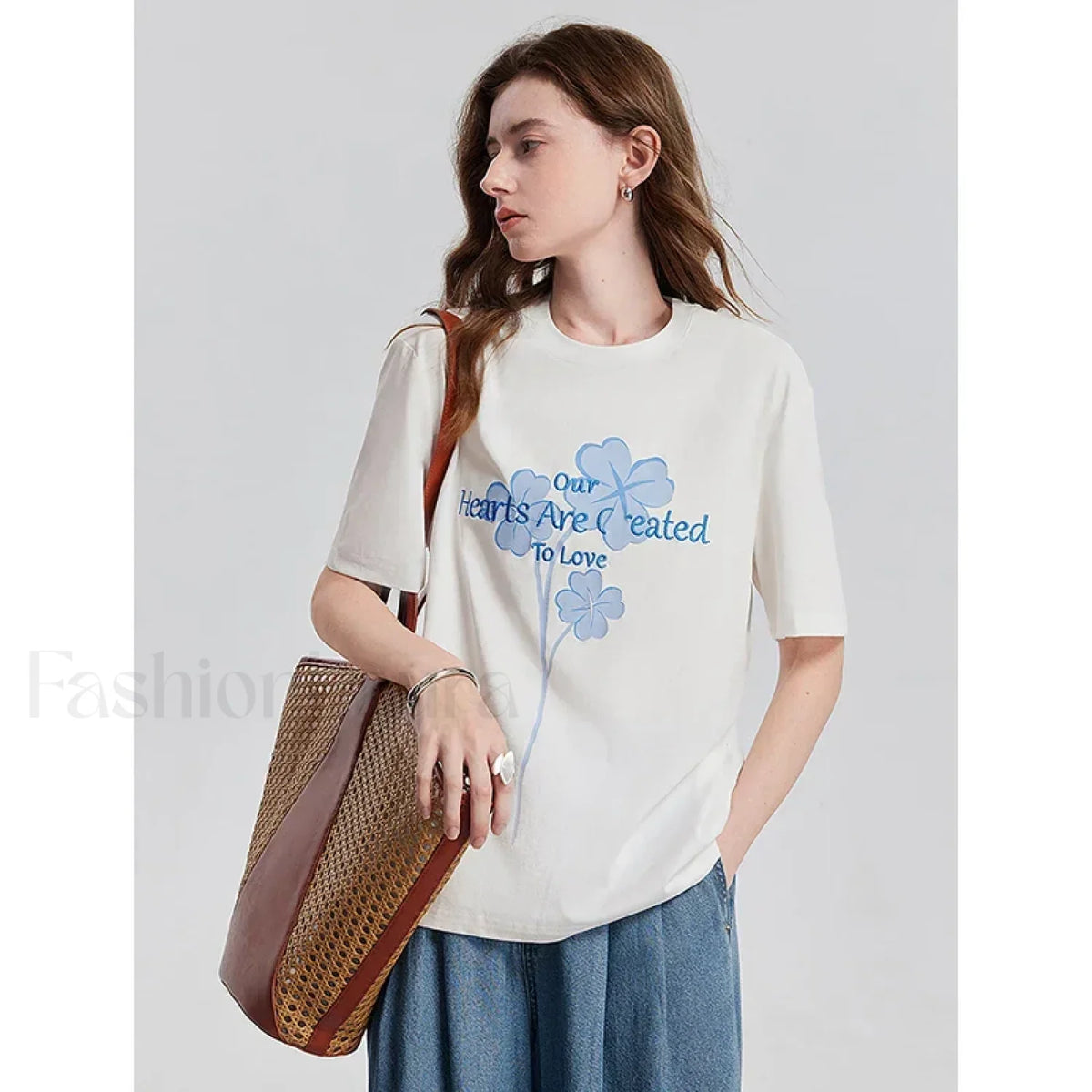 Spring New Casual Loose Cotton T-Shirt
