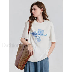 Spring New Casual Loose Cotton T-Shirt
